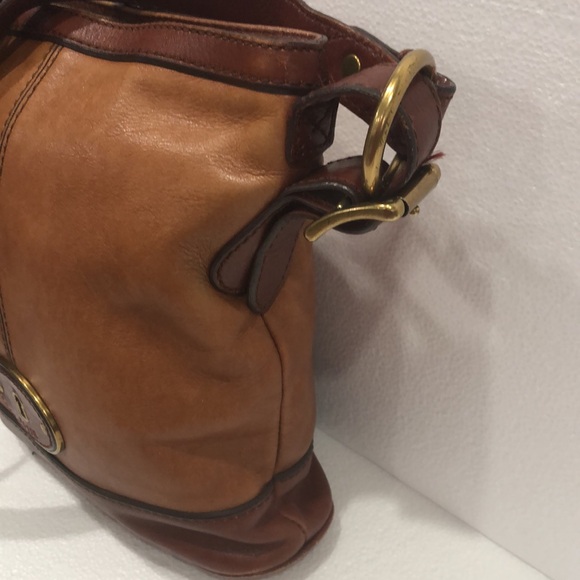 Fossil Brown Leather Crossbody Bag - Picture 4 of 11